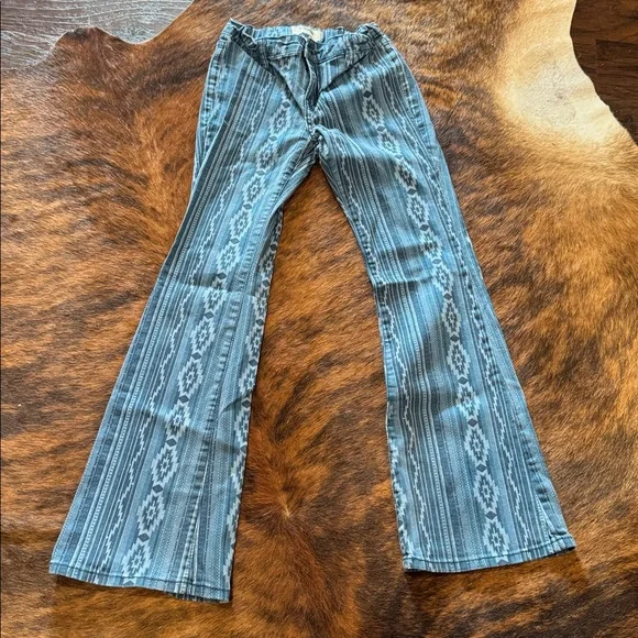 Rock&Roll Girls Bargain Button Flare Jeans - Picture 5 of 7